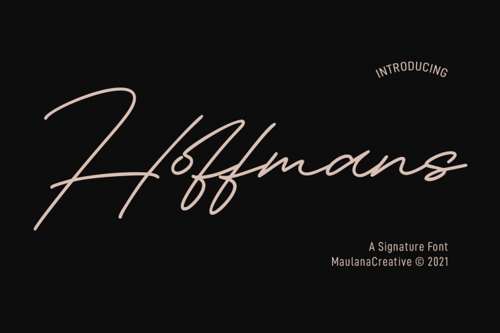 Hoffmans Signature Font Download