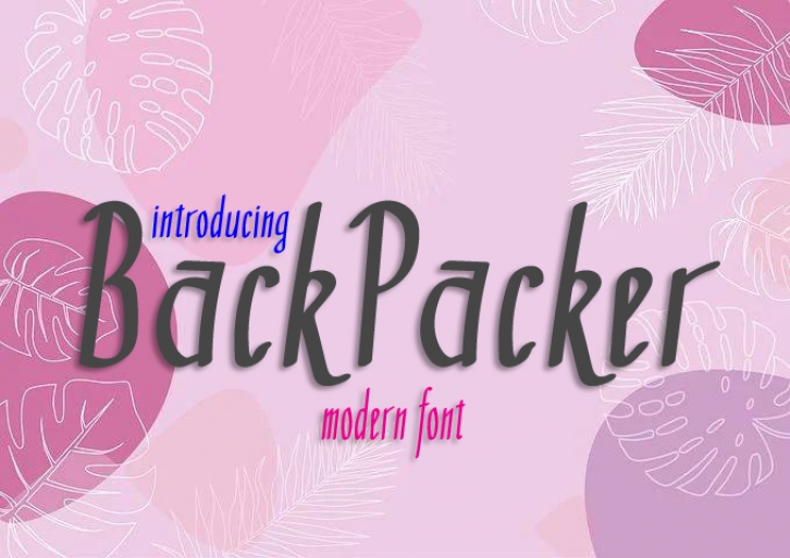 Backpacker Font Download