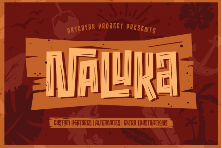 Naluka - Ethnic Font with Extras Font Download