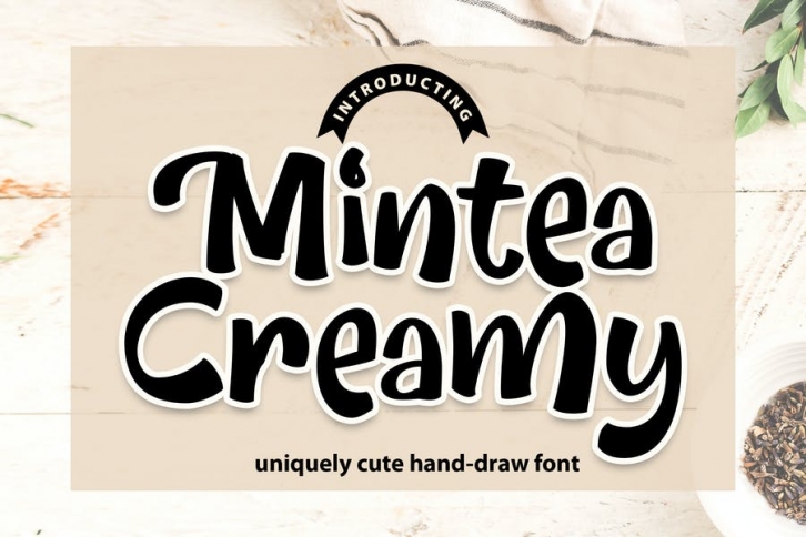 Mintea Creamy | Uniquely Cute Hand-Draw Font Font Download