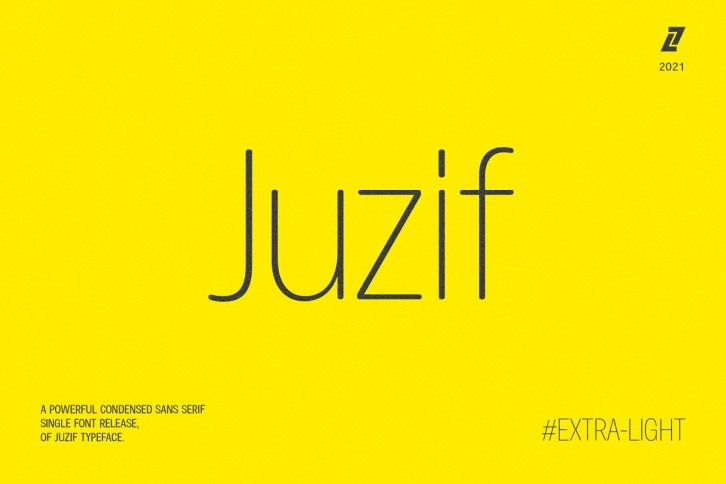 Juzif Extra-Light (Single) Font Download