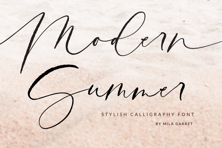 ModernSummer Calligraphy Script Font Download