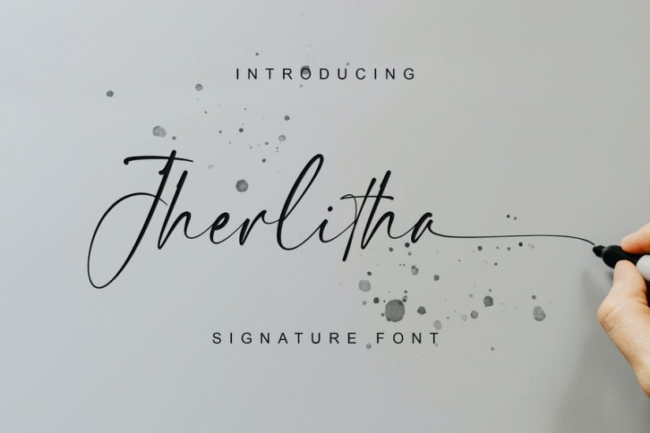 Jherlitha - Signature Font Font Download