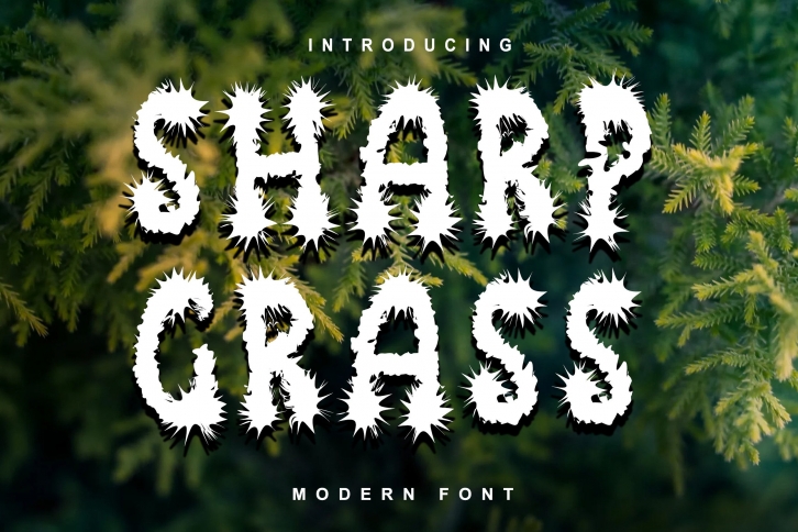 Sharp Grass Font Download