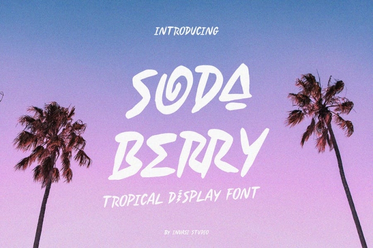 Soda Berry - Tropical Display Font Download