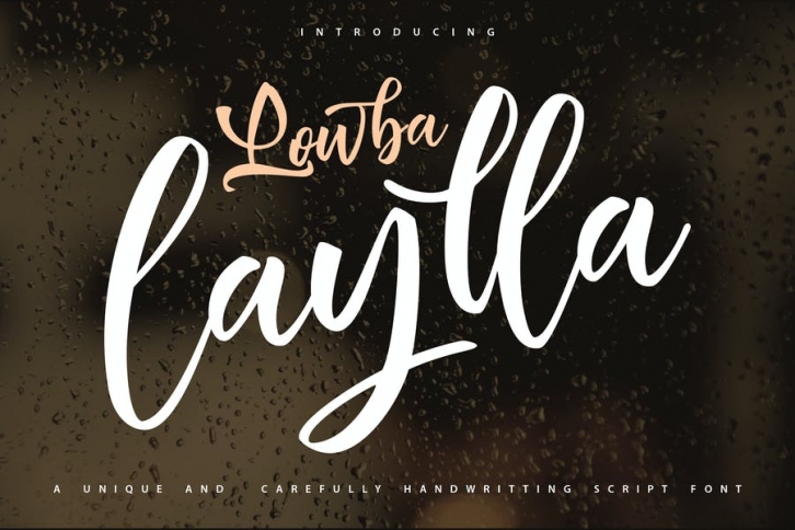 LowbaLaylla | Unique Handwriting Script Font Font Download