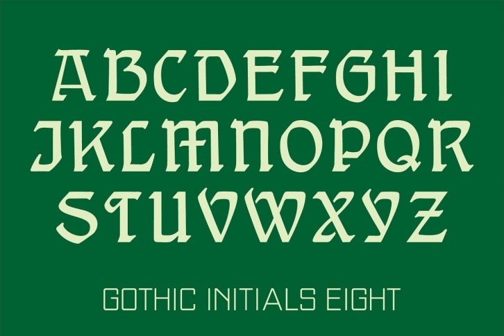 Gothic Initials Eight Font Download