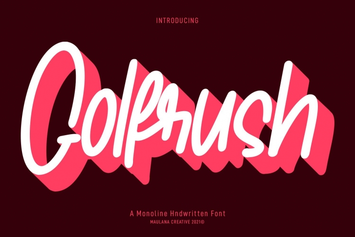 Golfrush Font Download