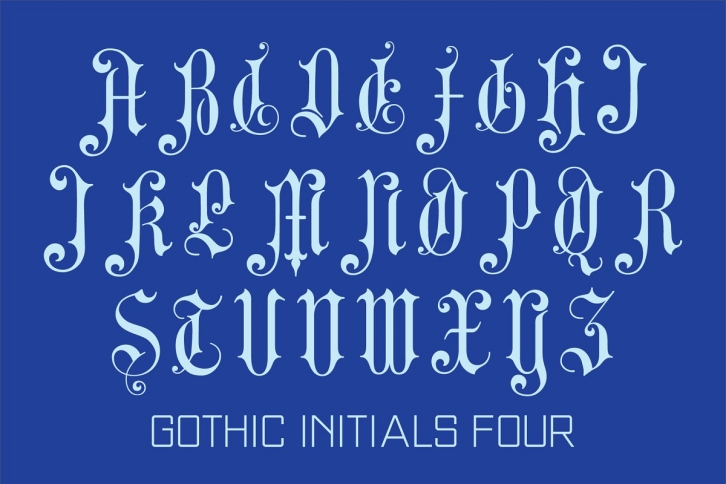 Gothic Initials Four Font Download