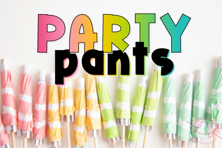 Pool Party Chonky Font Font Download