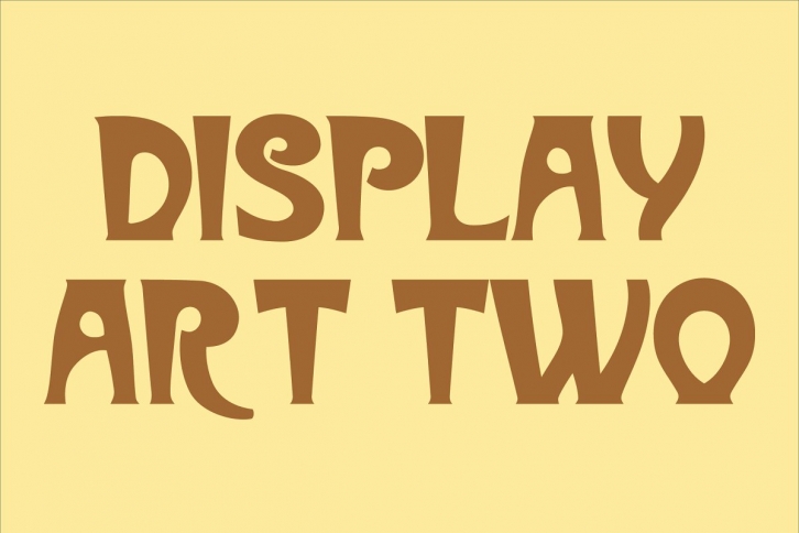 Display Art Two Font Download