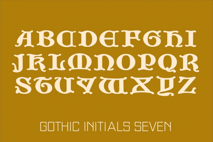 Gothic Initials Seven Font Download