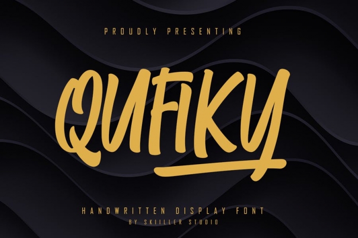 Qufiky Handwritten Display Font Font Download