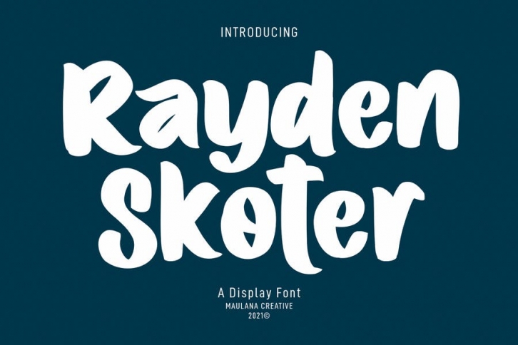 Rayden Skoter Display Font Font Download