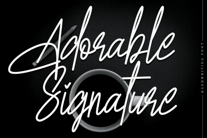 Adorable Signature Font Download