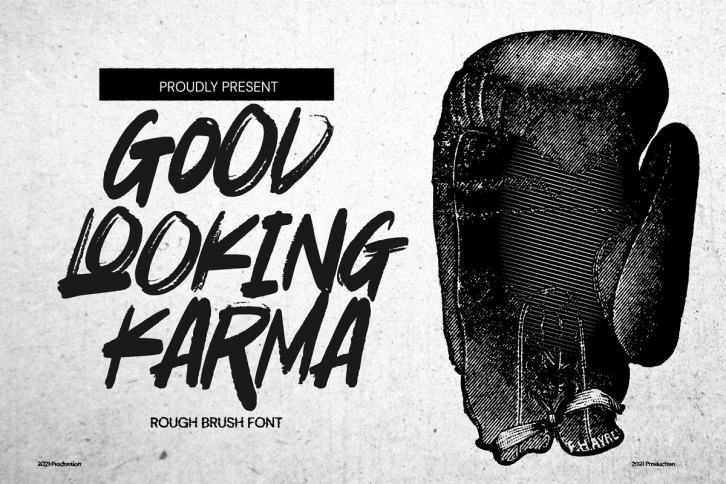 Good Looking Karma -Rough Brush Font Download
