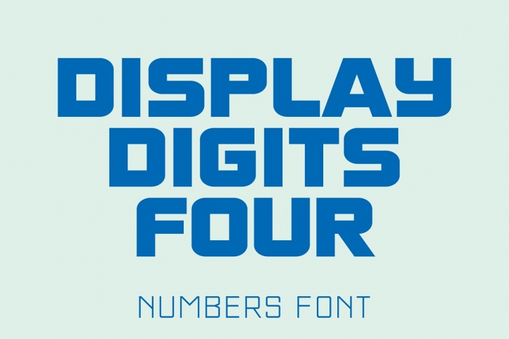 Display Digits Four Font Download