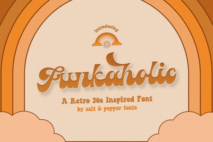Funkaholic Font (Boho Fonts, Vintage Fonts, Retro Fonts) Font Download