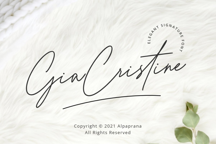 Gia Cristine -Elegant Signature Font Download