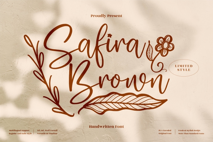 Safira Brown Font Download