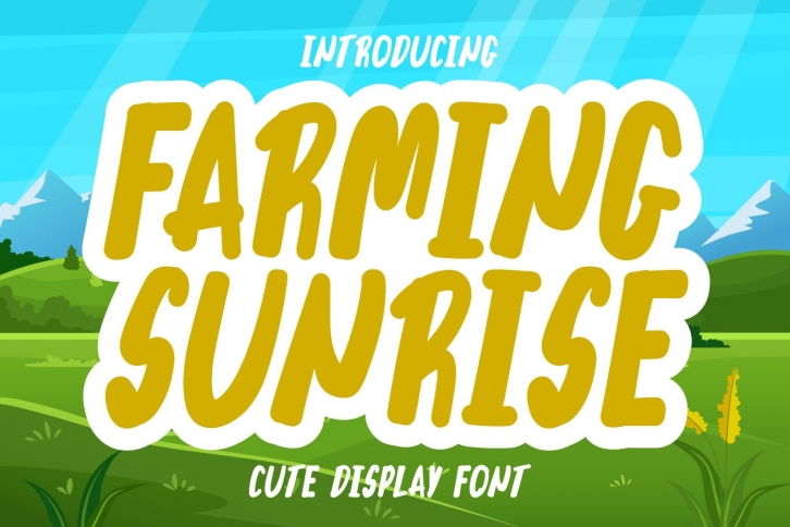 Farming Sunrise Font Download