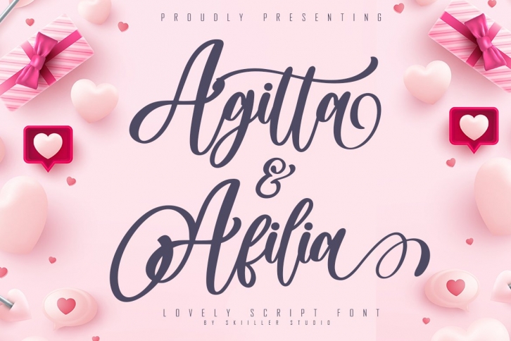Agitta Afilia Lovely Script Font Download