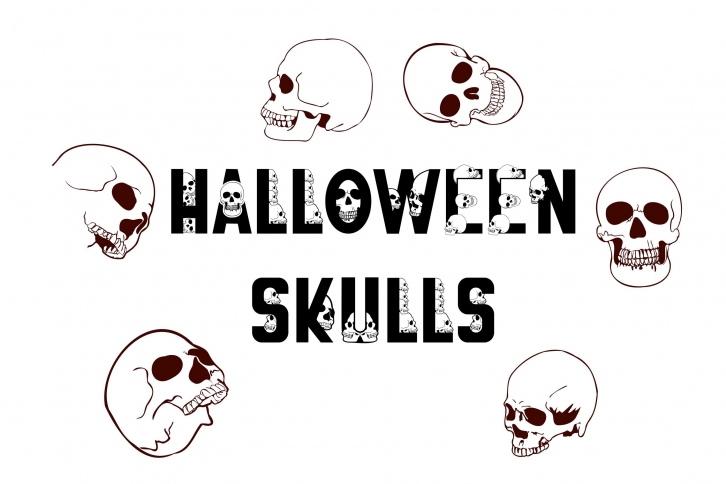 Halloween Skulls Font Download