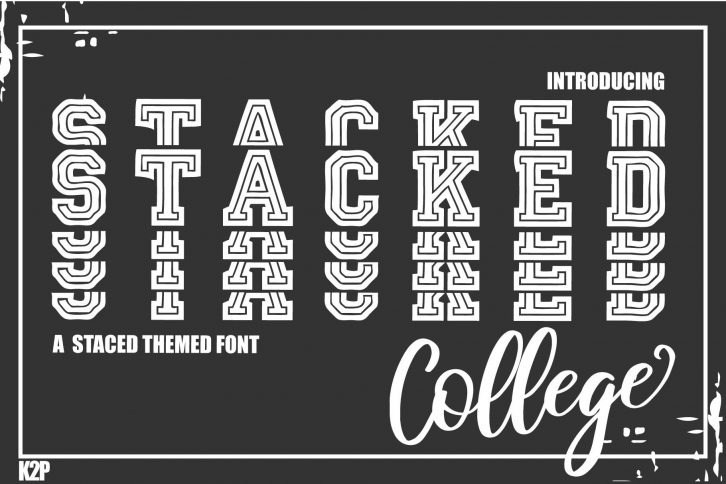 Stacked College Font Download