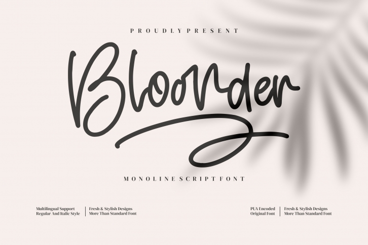 Bloonder Font Download