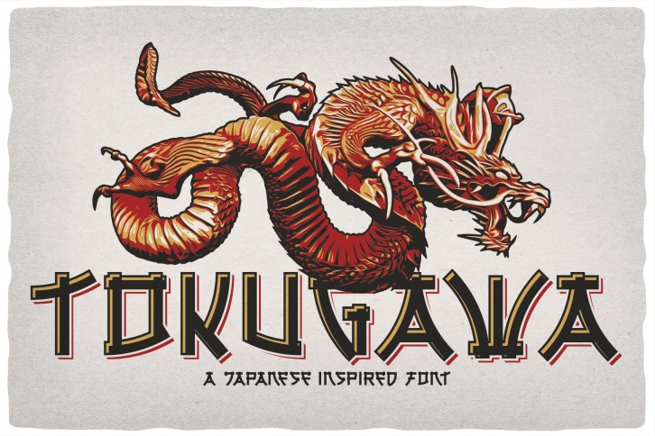 Tokugawa with 10 editable t-shirt designs Font Download