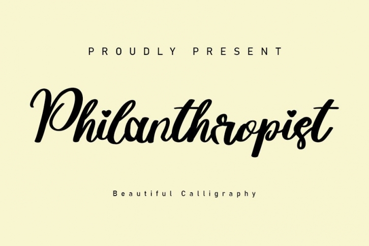 Philanthropist Font Download