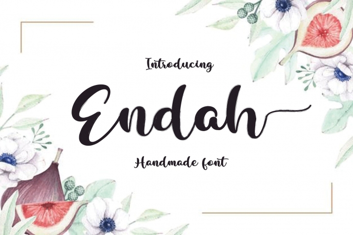 Endah Script Brush Font Download