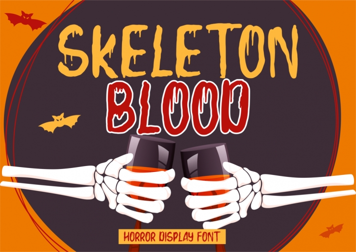Skeleton Blood Font Download