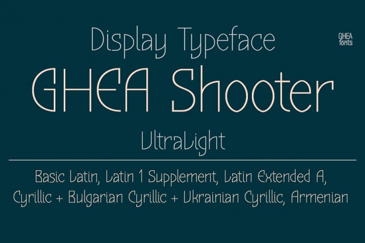 GHEA Shooter Font Download