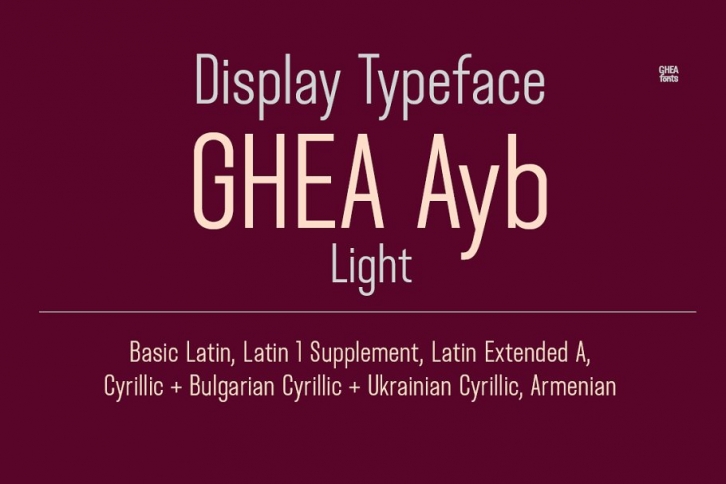 GHEA Ayb Font Download