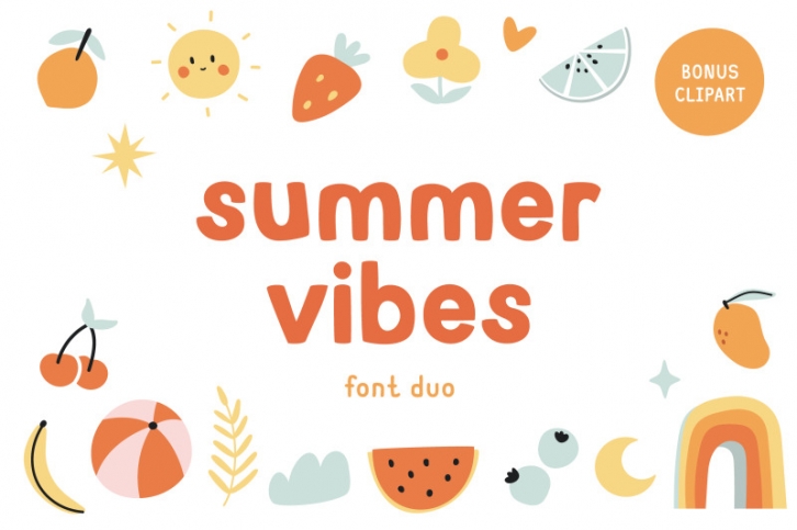 Summer vibes | Font duo Font Download