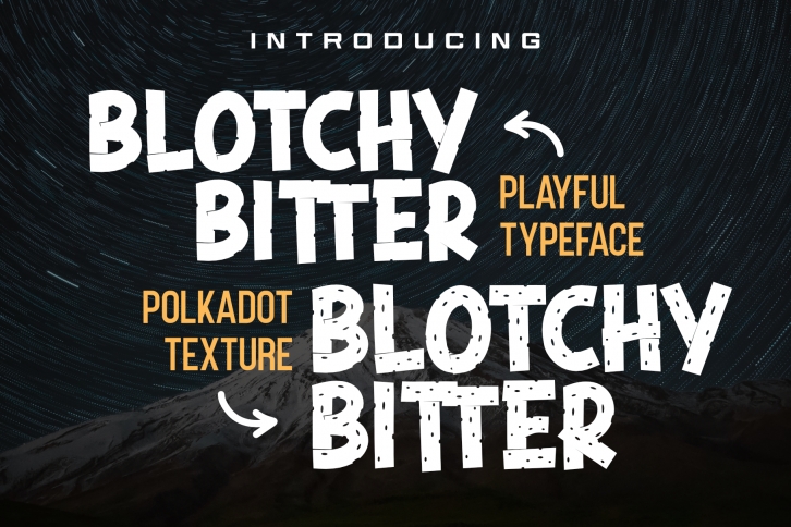 Blotchy Bitter Texture Font Download