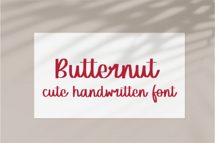 Butternut Font Download