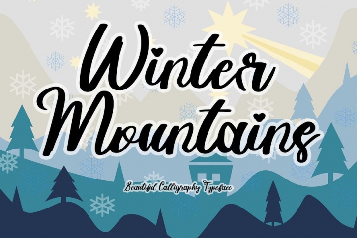 Winter Mountains Font Download