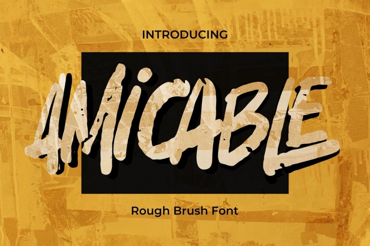 Amicable Handwritten Brush font Font Download