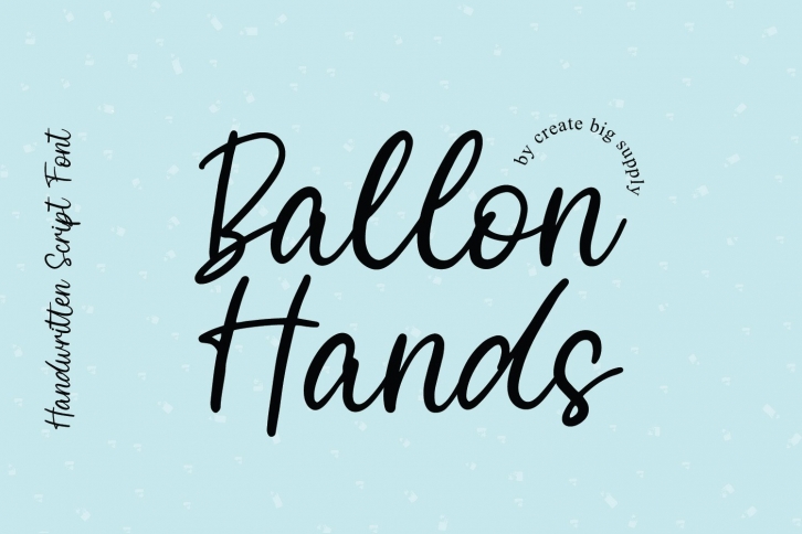 Balloon Hands Font Download