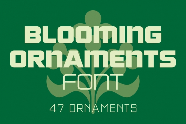 Blooming Ornaments Font Download