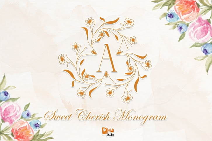 Sweet Cherish Monogram Font Download