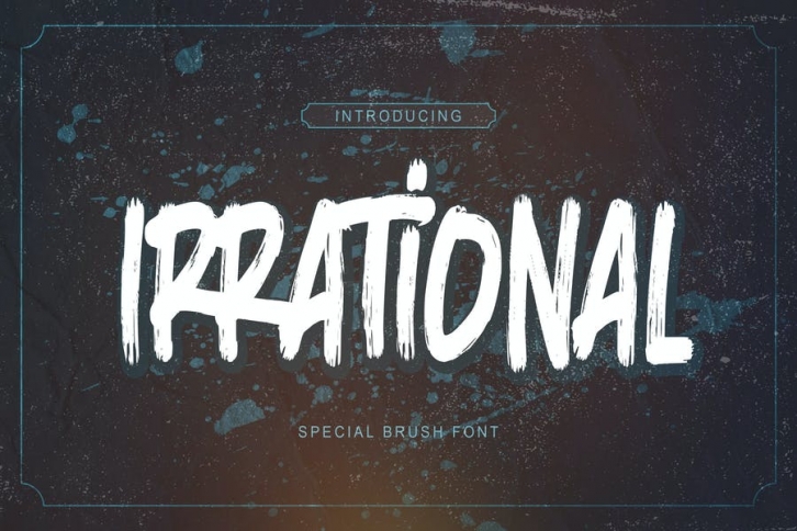 Irrational - Special Brush Font Font Download