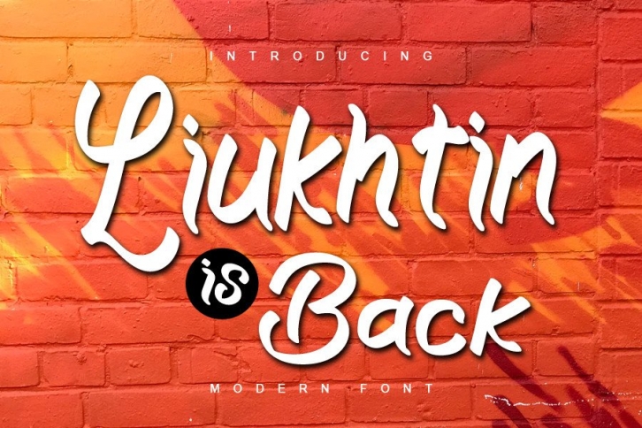 Liukhtin is Back Font Download