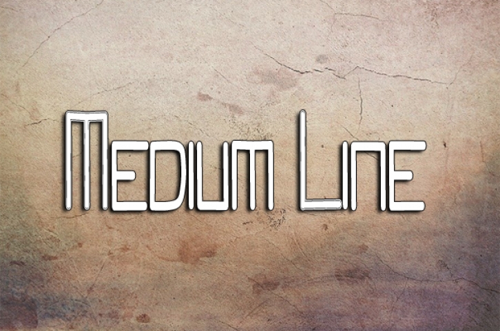 Medium Line Font Download