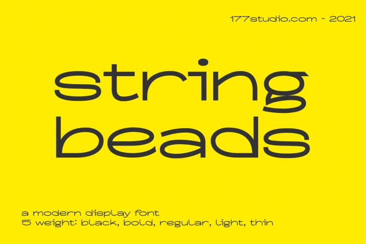 String Beads Font Download