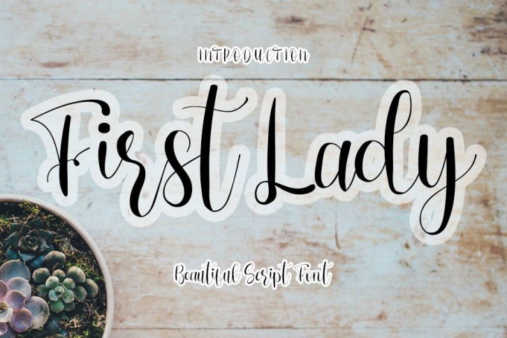 First Lady Font Download