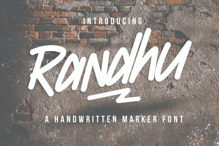 Randhu â€“ Handwritten Marker Font Font Download