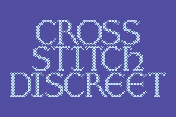 Cross Stitch Discreet Font Download